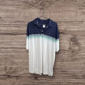 Men's Navy and White Callaway Polo Shirt